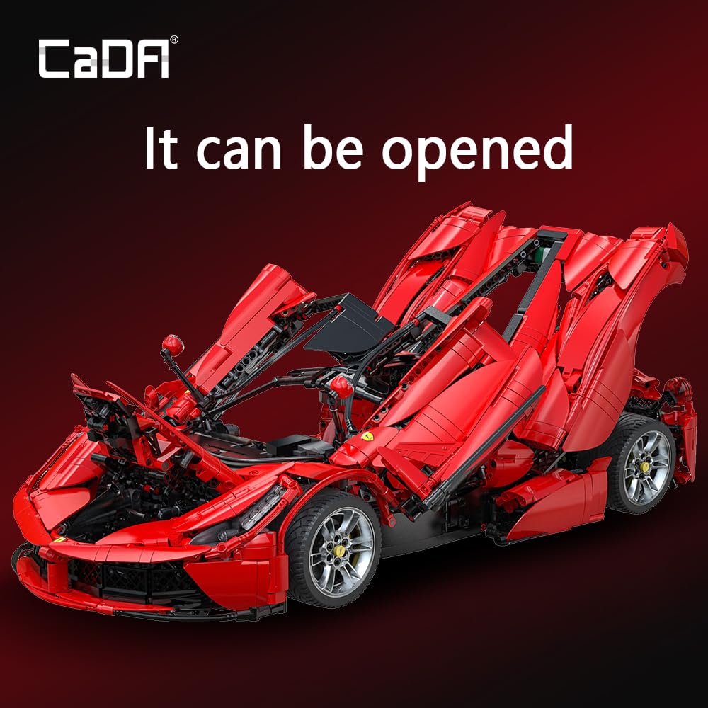 CaDA Master C61505W LaFer 1:8 Scale Supercar Kit — 4739 Pcs, Designed by Thijs de Boer