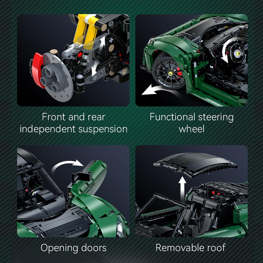 CaDA Master C61511W Lotus Exige Cup 430 1:8 Static Display Model – 3730 Pieces