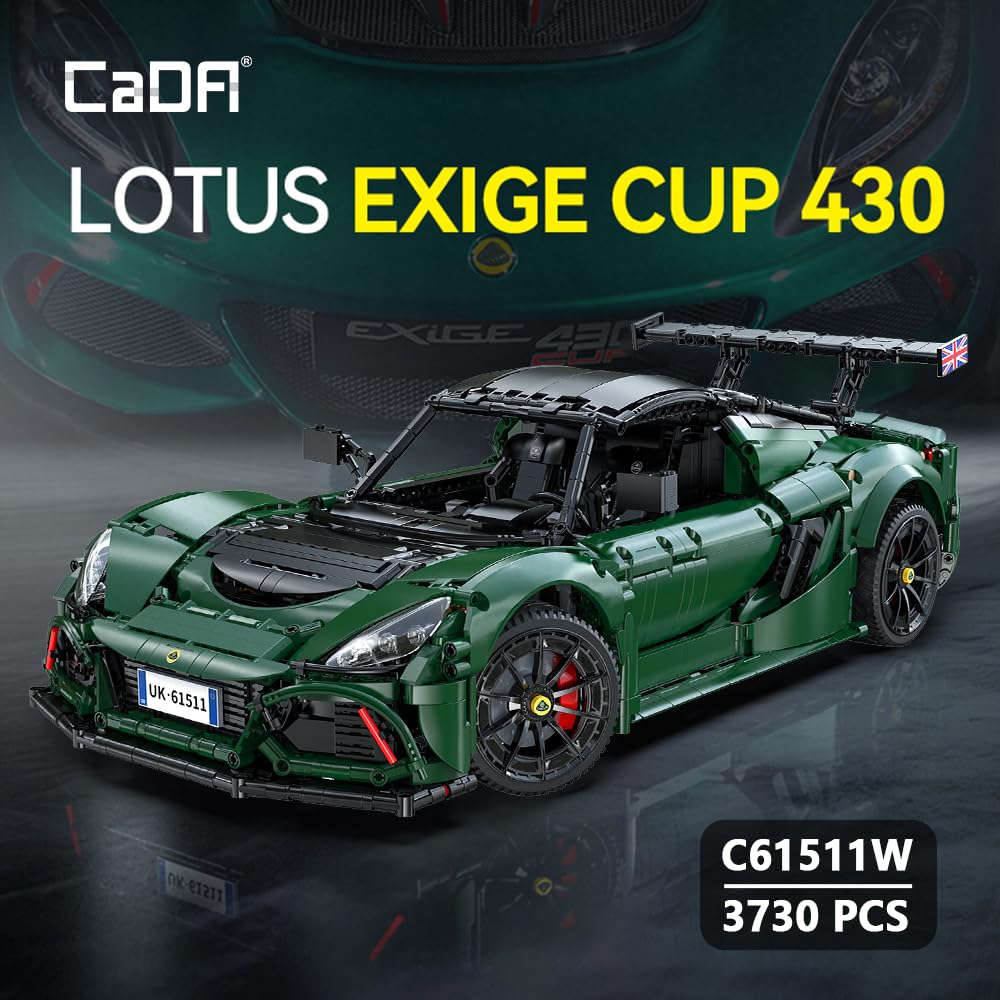 CaDA Master C61511W Lotus Exige Cup 430 1:8 Static Display Model – 3730 Pieces