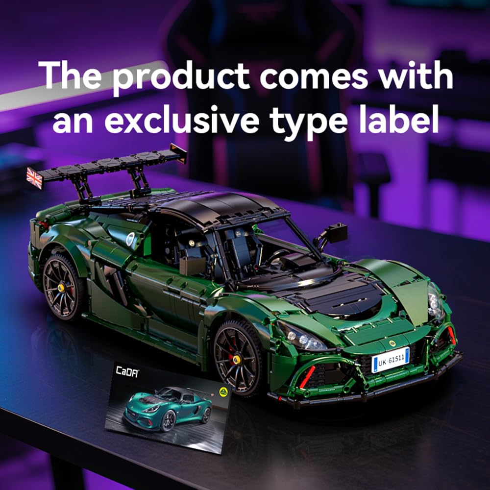 CaDA Master C61511W Lotus Exige Cup 430 1:8 Static Display Model – 3730 Pieces