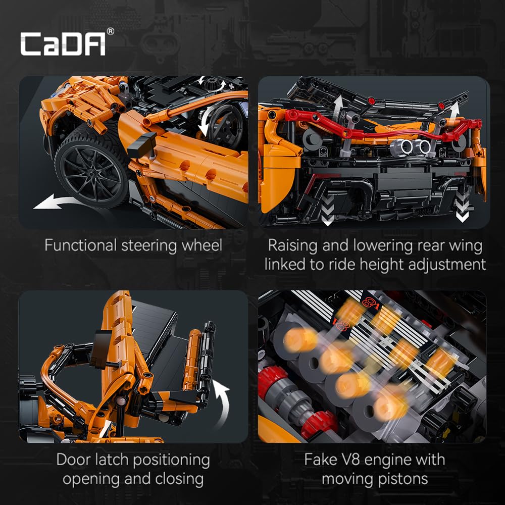 CaDA Master C61513W Assassin XR 1:10 Scale — 3,617-Piece Building Block Model for Adults