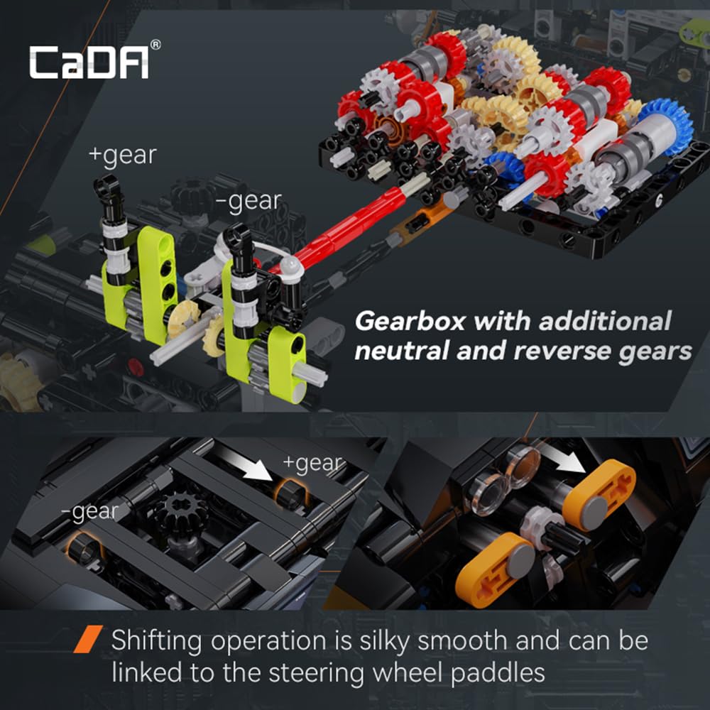 CaDA Master C61513W Assassin XR 1:10 Scale — 3,617-Piece Building Block Model for Adults