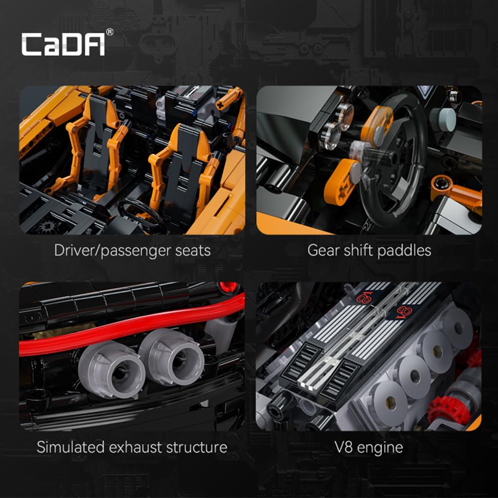 CaDA Master C61513W Assassin XR 1:10 Scale — 3,617-Piece Building Block Model for Adults