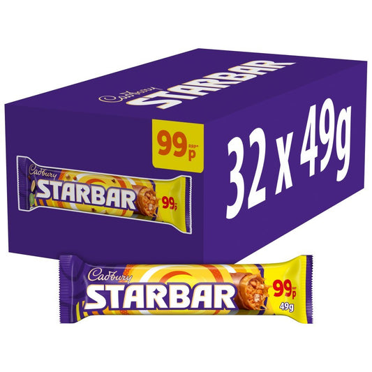Cadbury Starbar Standard Bars PMP 49g (Case of 32)