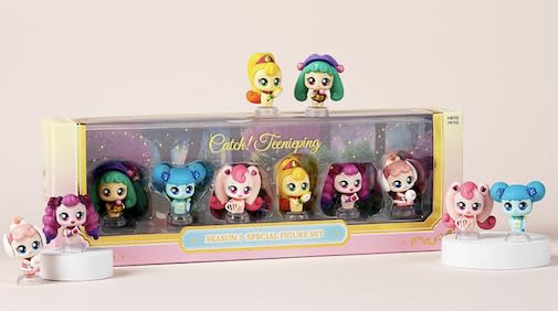 Caincosmetic Catch Teenieping Season 2 Figure Set – 6 Mini Figures for Collectors