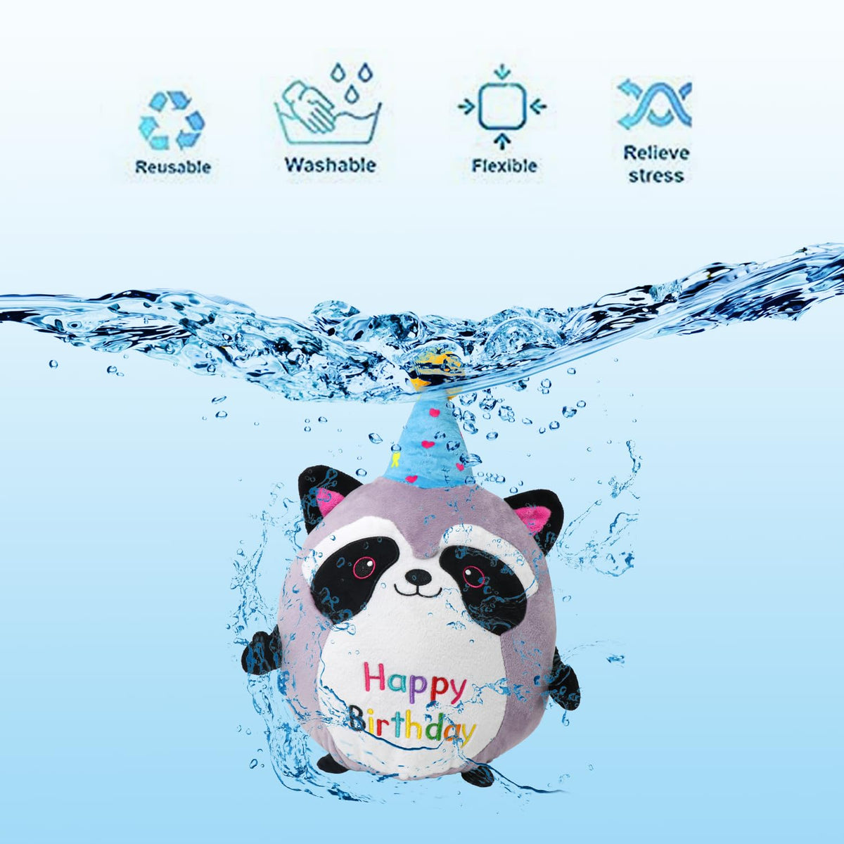 CAIYUEGG Raccoon Plush Toy 10 Inch – Soft, Cute Birthday Gift & Home Decor