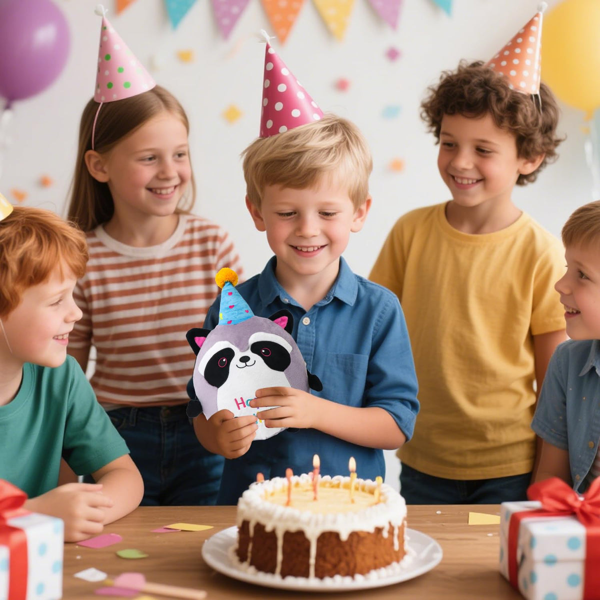 CAIYUEGG Raccoon Plush Toy 10 Inch – Soft, Cute Birthday Gift & Home Decor