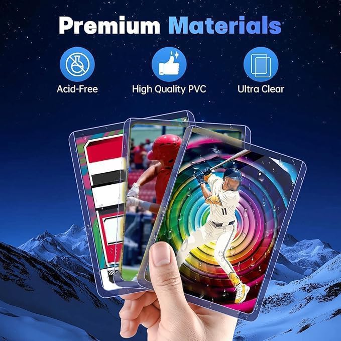 CAKKAGAMA 600Pcs Card Sleeves Pack – Hard & Soft Protectors