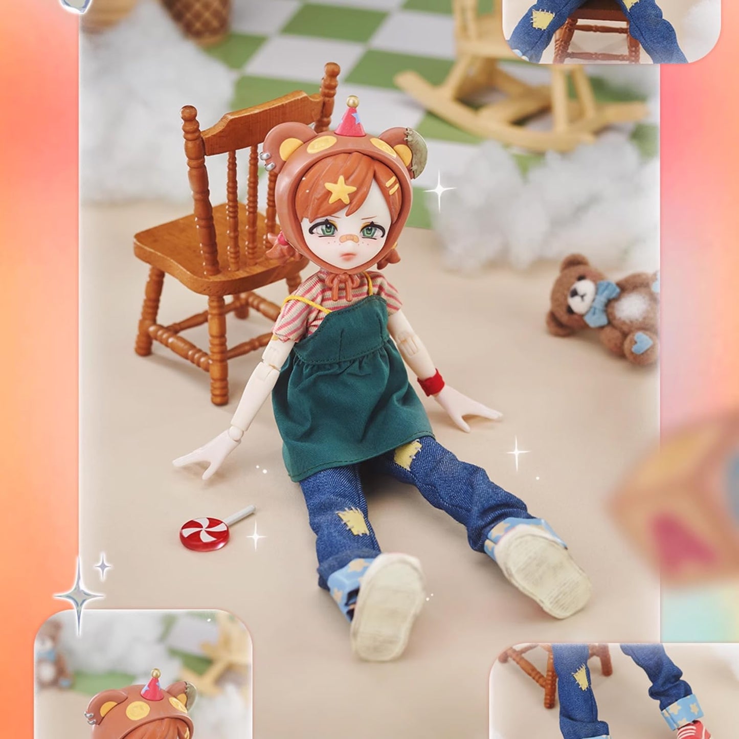 CALEMBOU Eve Lynna 18cm BJD Blind Box – Collectible Dress-Up Doll