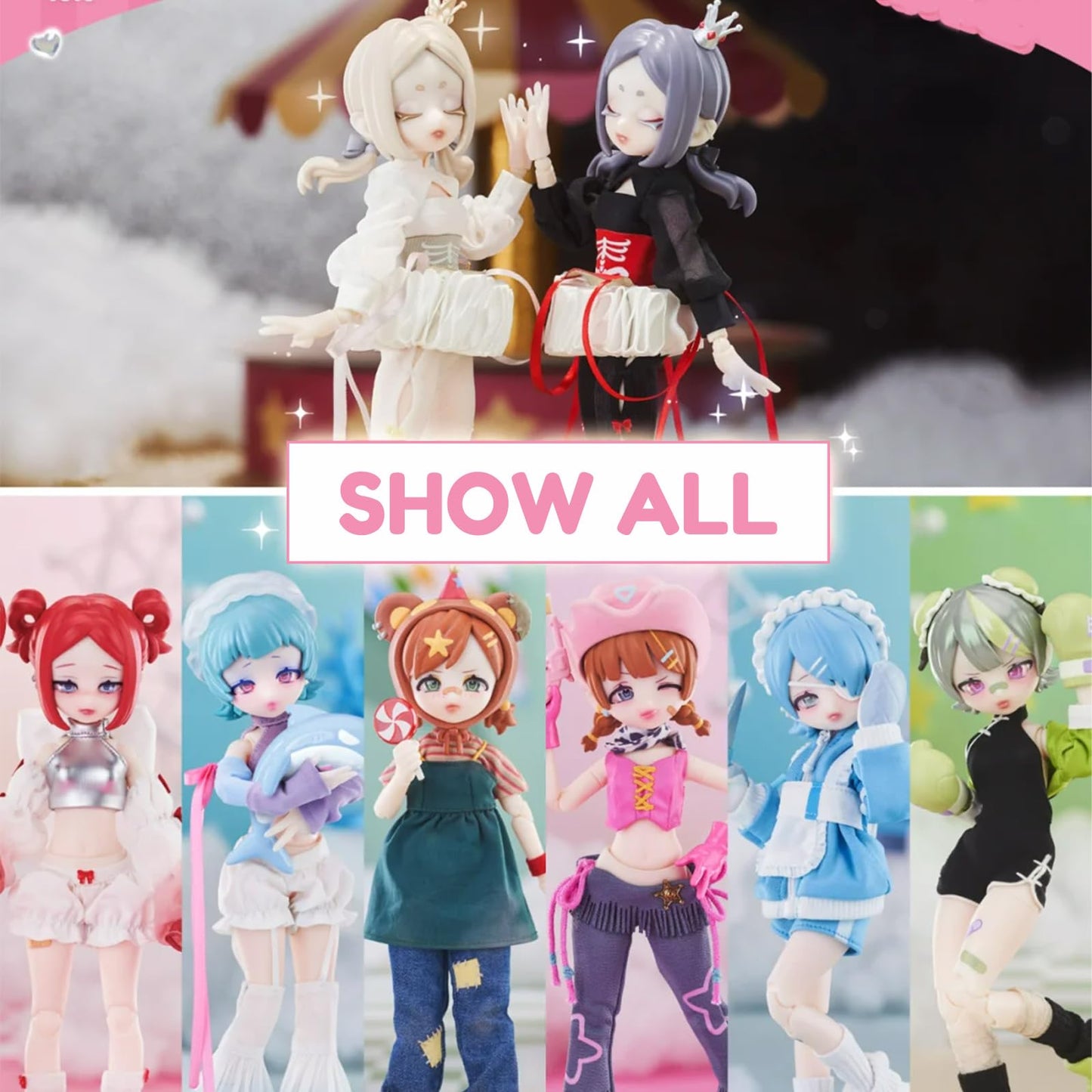 CALEMBOU Eve Lynna 18cm BJD Blind Box – Collectible Dress-Up Doll