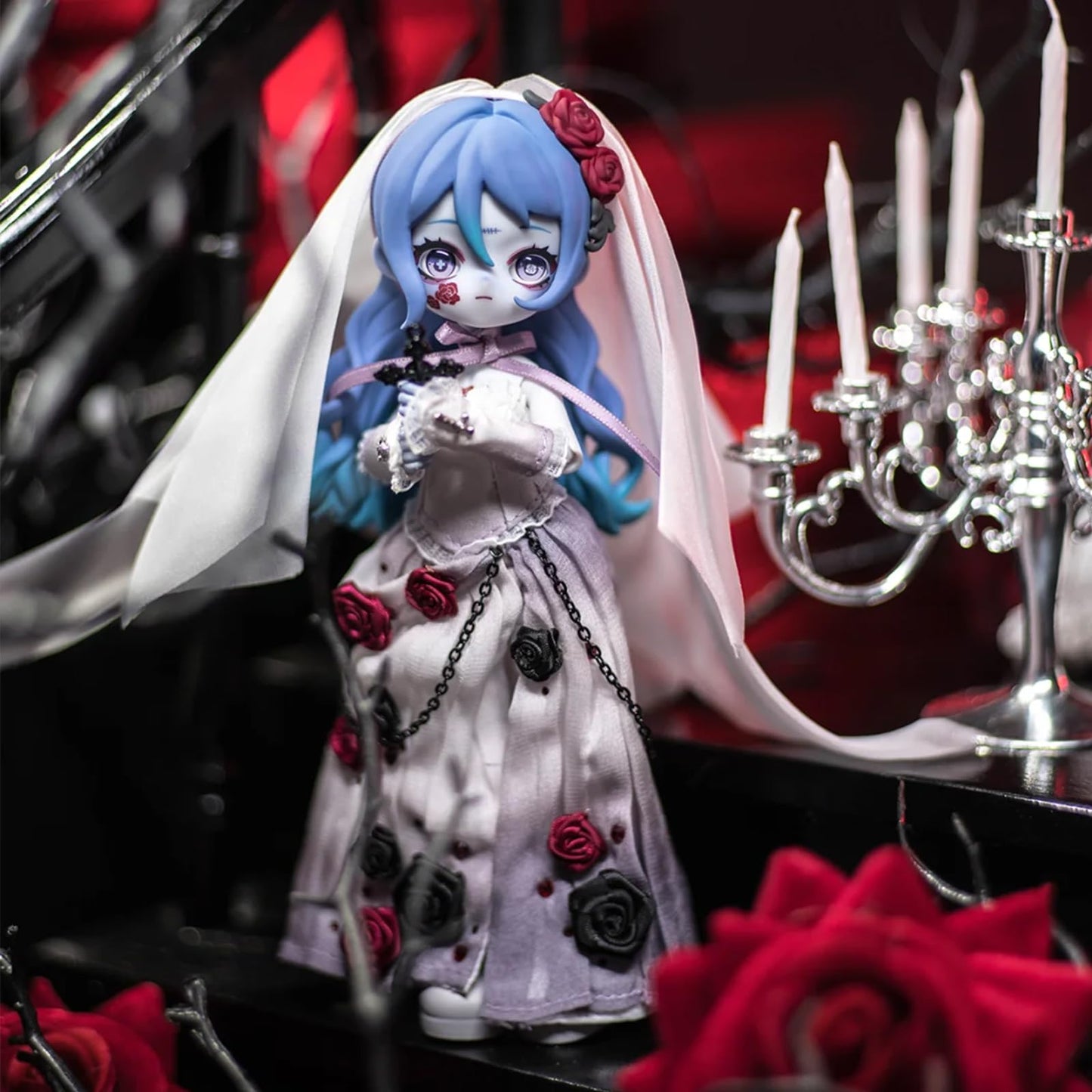 CALEMBOU Nyssa Strange Nightmare 1/12 BJD Doll — Gothic Lolita Collectible, 5.5 in
