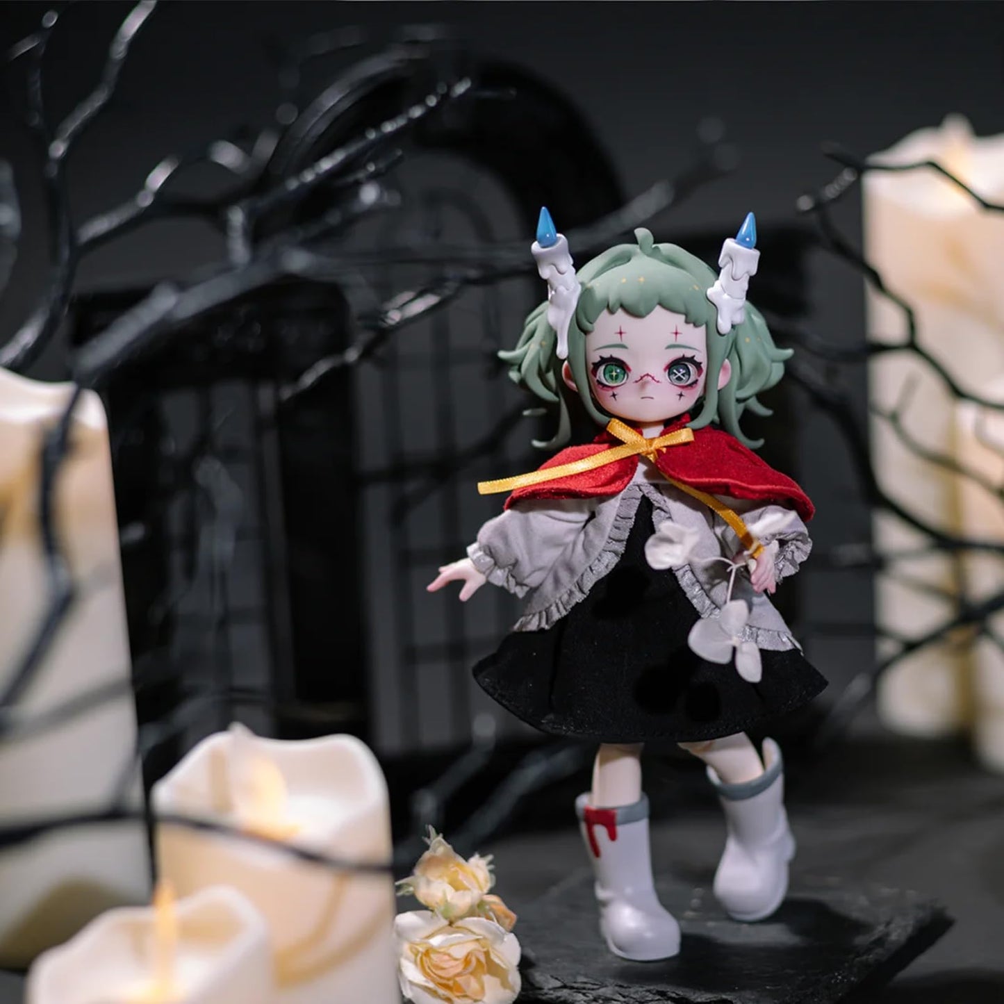 CALEMBOU Nyssa Strange Nightmare 1/12 BJD Doll — Gothic Lolita Collectible, 5.5 in