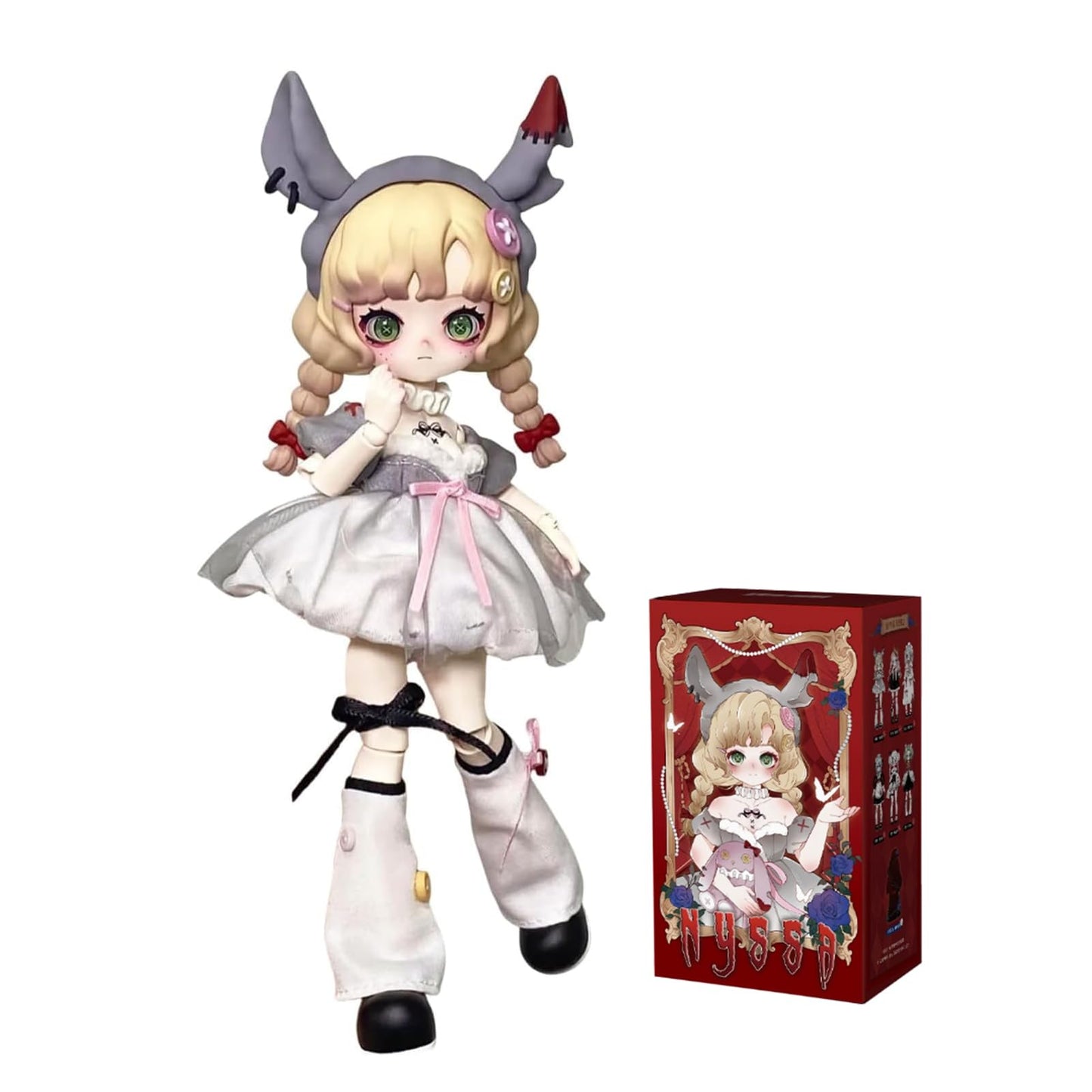 CALEMBOU Nyssa Strange Nightmare 1/12 BJD Doll — Gothic Lolita Collectible, 5.5 in