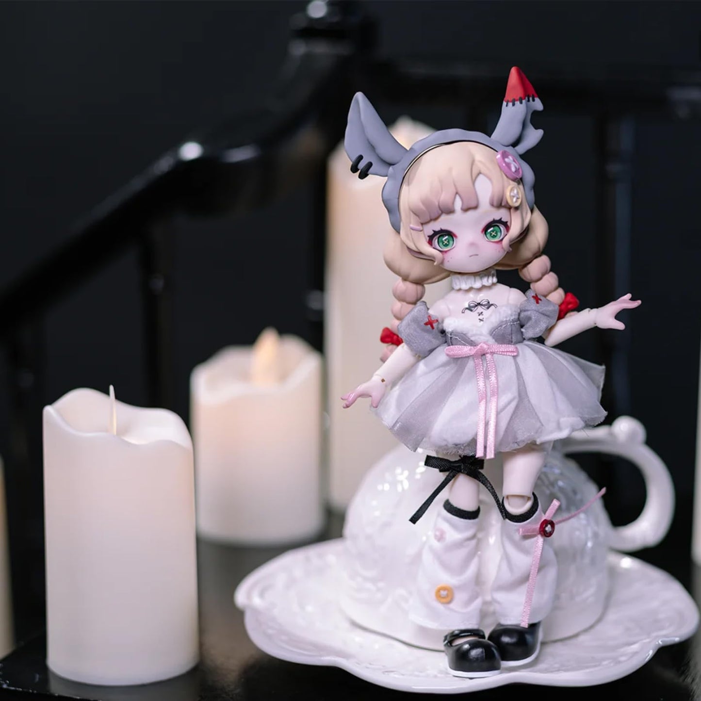 CALEMBOU Nyssa Strange Nightmare 1/12 BJD Doll — Gothic Lolita Collectible, 5.5 in