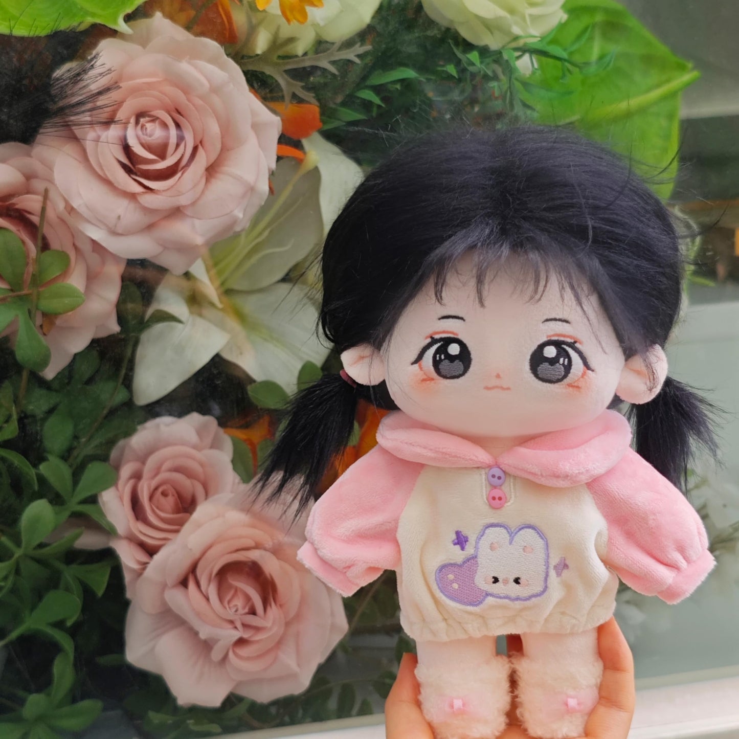 CALEMBOU Plush Doll 20cm – Cute Skeleton Anime Plush with Clothes