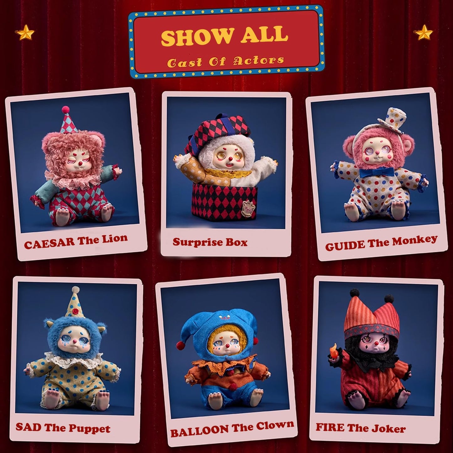 CALEMBOU Plush Doll Blind Box Figures | Timeshare Cino Dream Circus Series