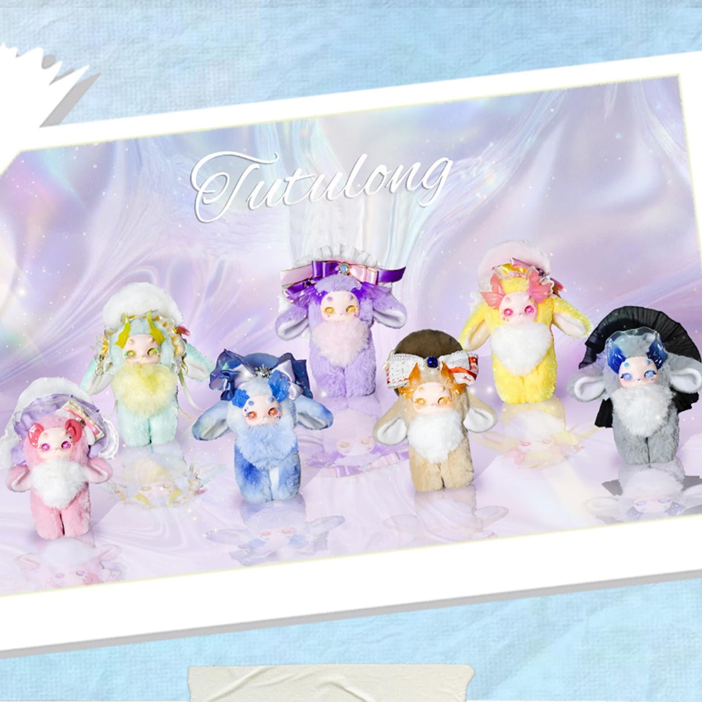 CALEMBOU Plush Doll Blind Box – Tutulong Fantasy Creatures Vinyl Plush Mystery Toys, Crystal Illusion Series