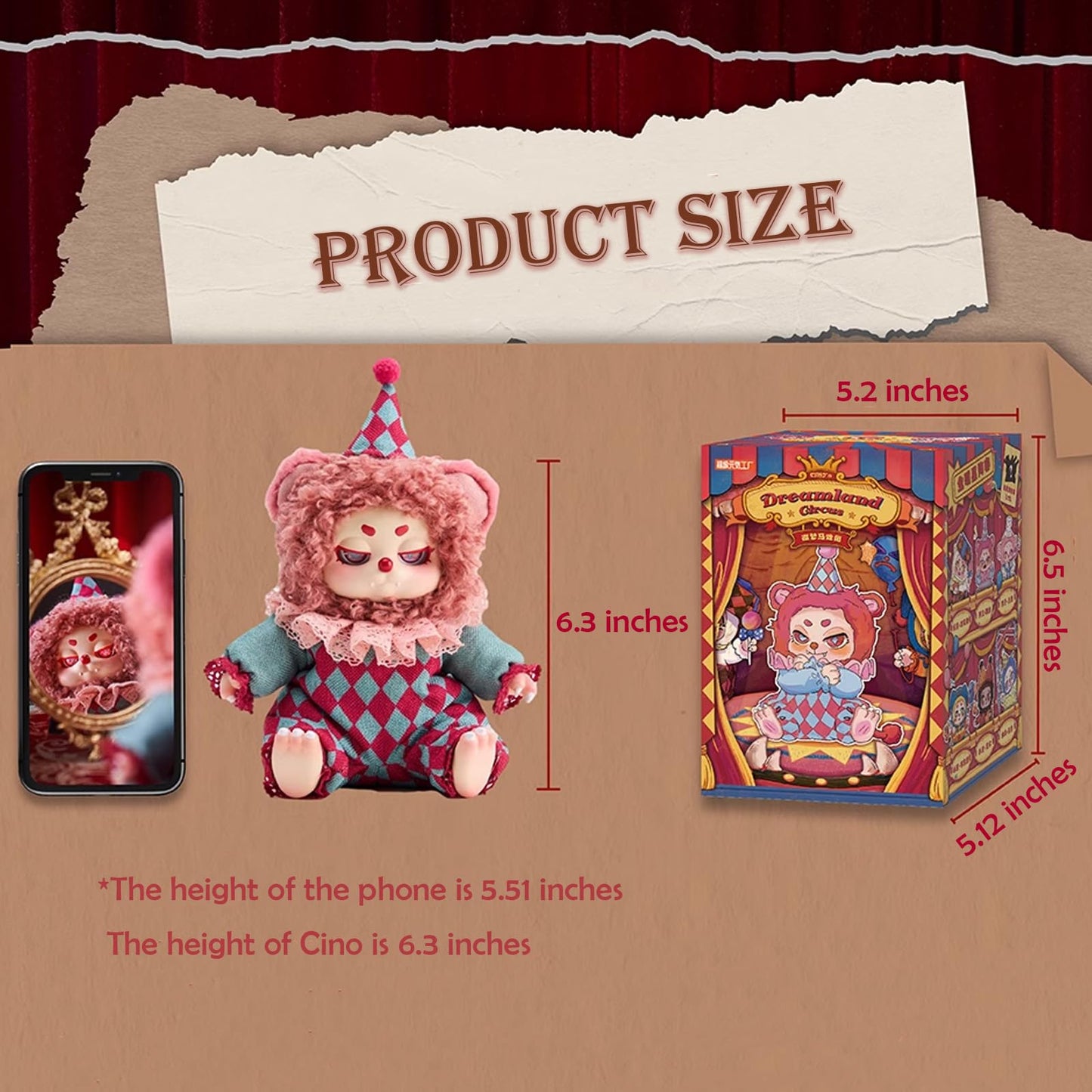CALEMBOU Plush Doll Blind Box Figures | Timeshare Cino Dream Circus Series
