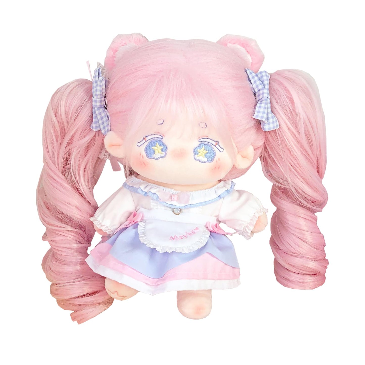 CALEMBOU Plush Doll 20cm with Skeleton – Cute Dress-Up Toy, Kawaii Gift with Clothes