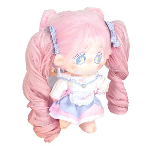 CALEMBOU Plush Doll 20cm with Skeleton – Cute Dress-Up Toy, Kawaii Gift with Clothes