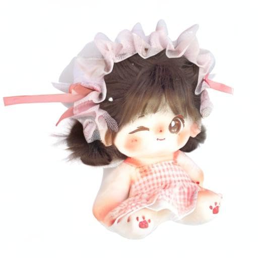 CALEMBOU Plush Doll Winkii 20cm – Cute Dress-Up Doll, Kawaii Anime Plush Toy