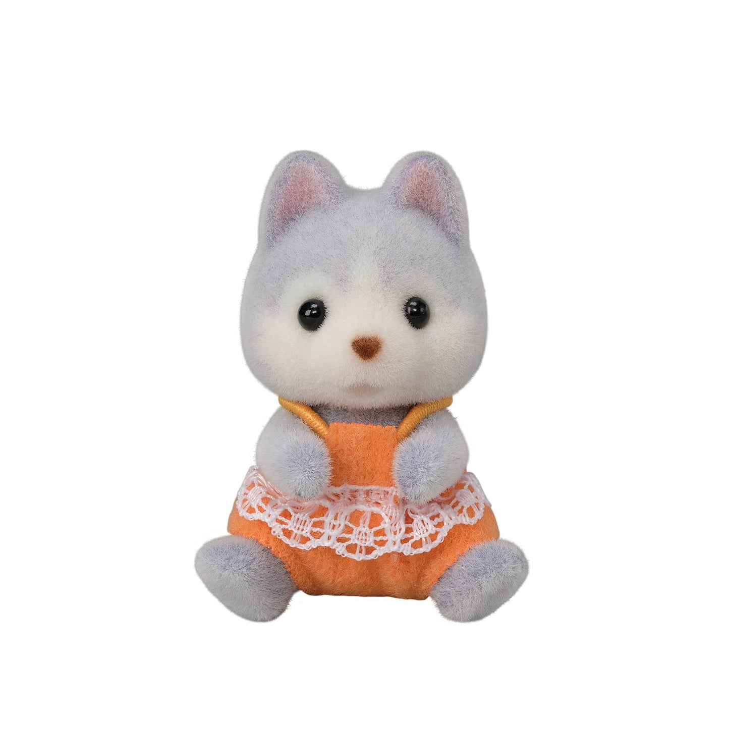 Calico Critters Husky Twins – Set of 2 Collectible Doll Figures with Pushcart
