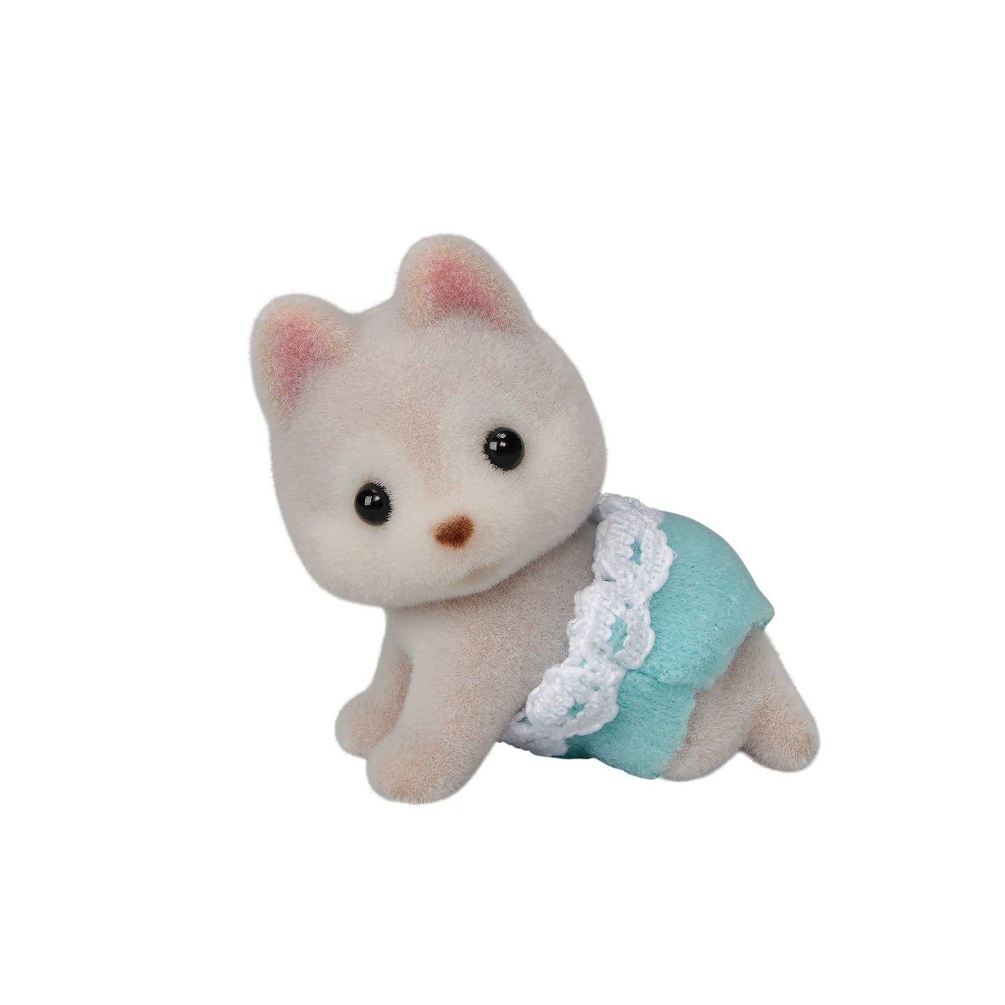 Calico Critters Husky Twins – Set of 2 Collectible Doll Figures with Pushcart