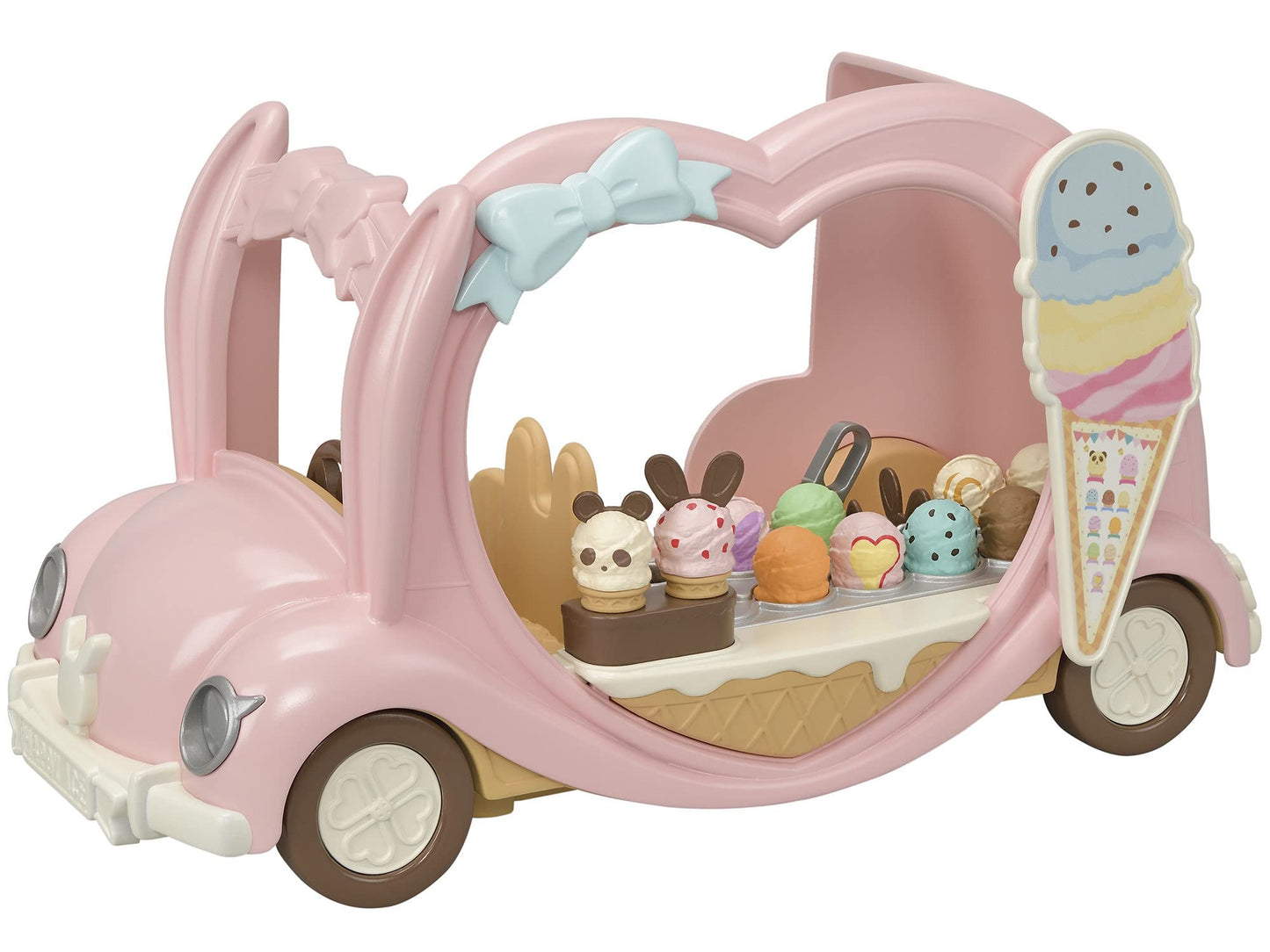 Calico Critters Ice Cream Van – Amusement Park Doll Playset with 28 Accessories