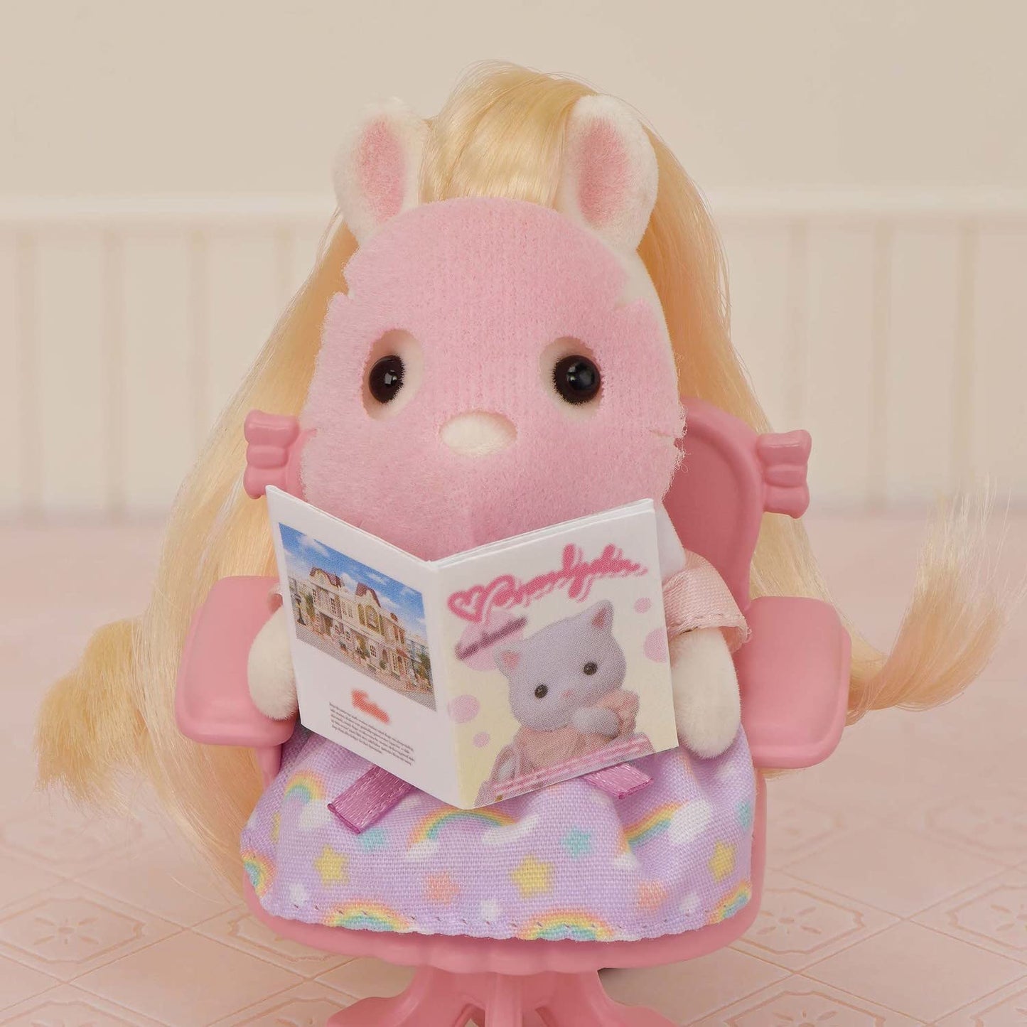 Calico Critters Pony's Stylish Hair Salon – 2-Story Playset with Sally & 40+ Accessories