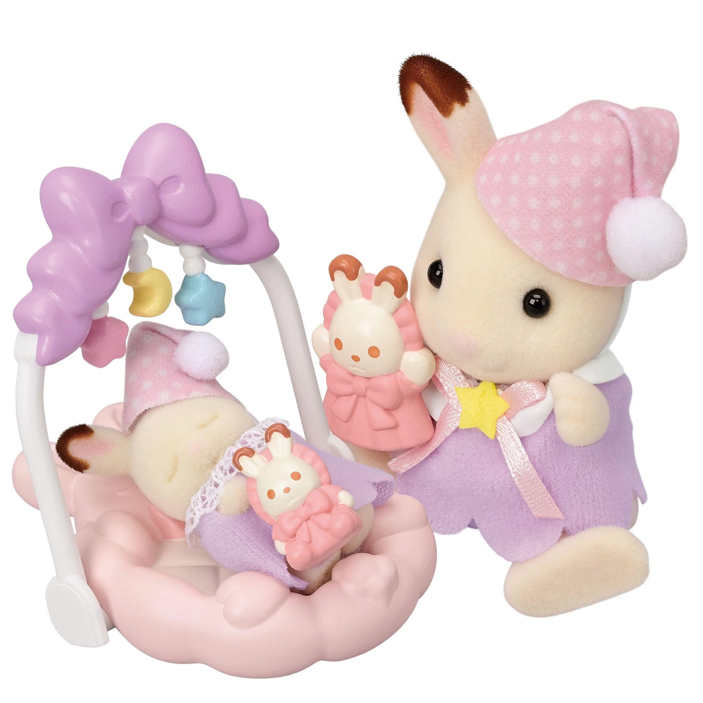 Calico Critters Sleepy Dream Siblings – Bedtime Play Set for 3+