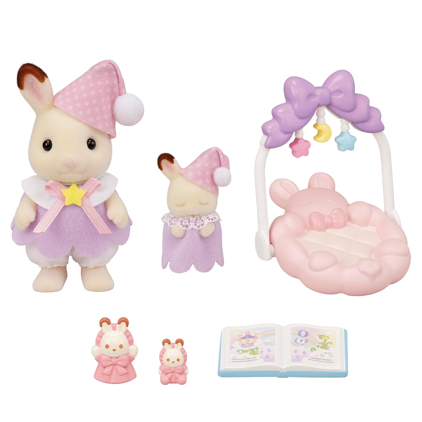 Calico Critters Sleepy Dream Siblings – Bedtime Play Set for 3+