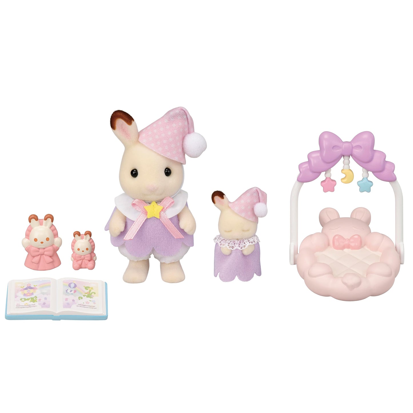 Calico Critters Sleepy Dream Siblings – Bedtime Play Set for 3+