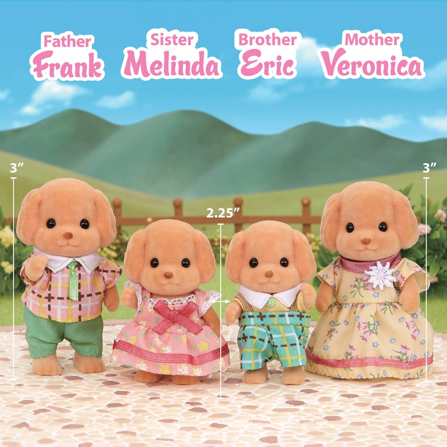 Calico Critters Toy Poodle Family – 3-Inch Miniatures | Calico Village
