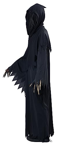California Costumes Grim Reaper Deluxe Child Costume - Medium - Black