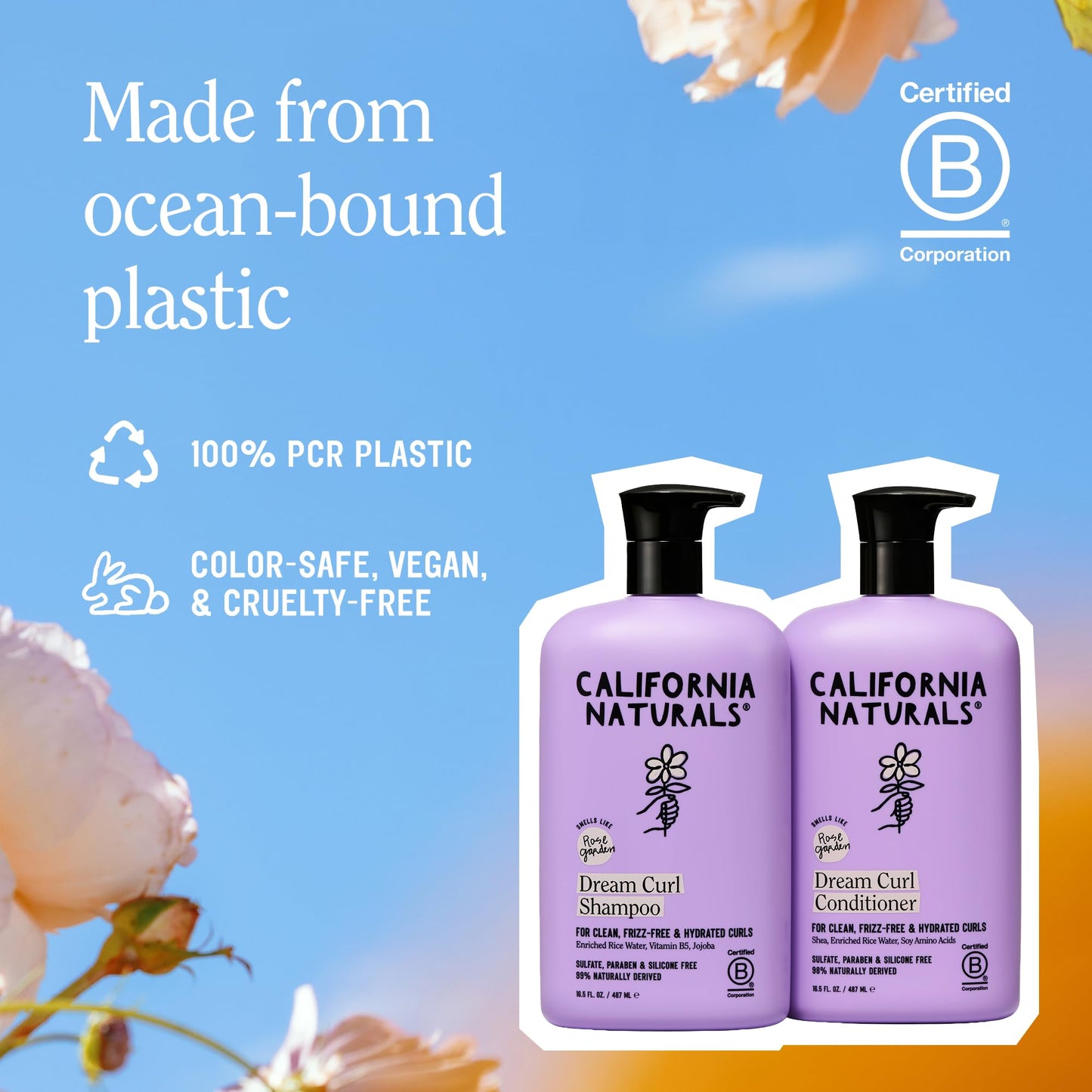 California Naturals Dream Curl Shampoo & Conditioner Set | Hydrating Curl Care for Soft, Frizz-Free Curls