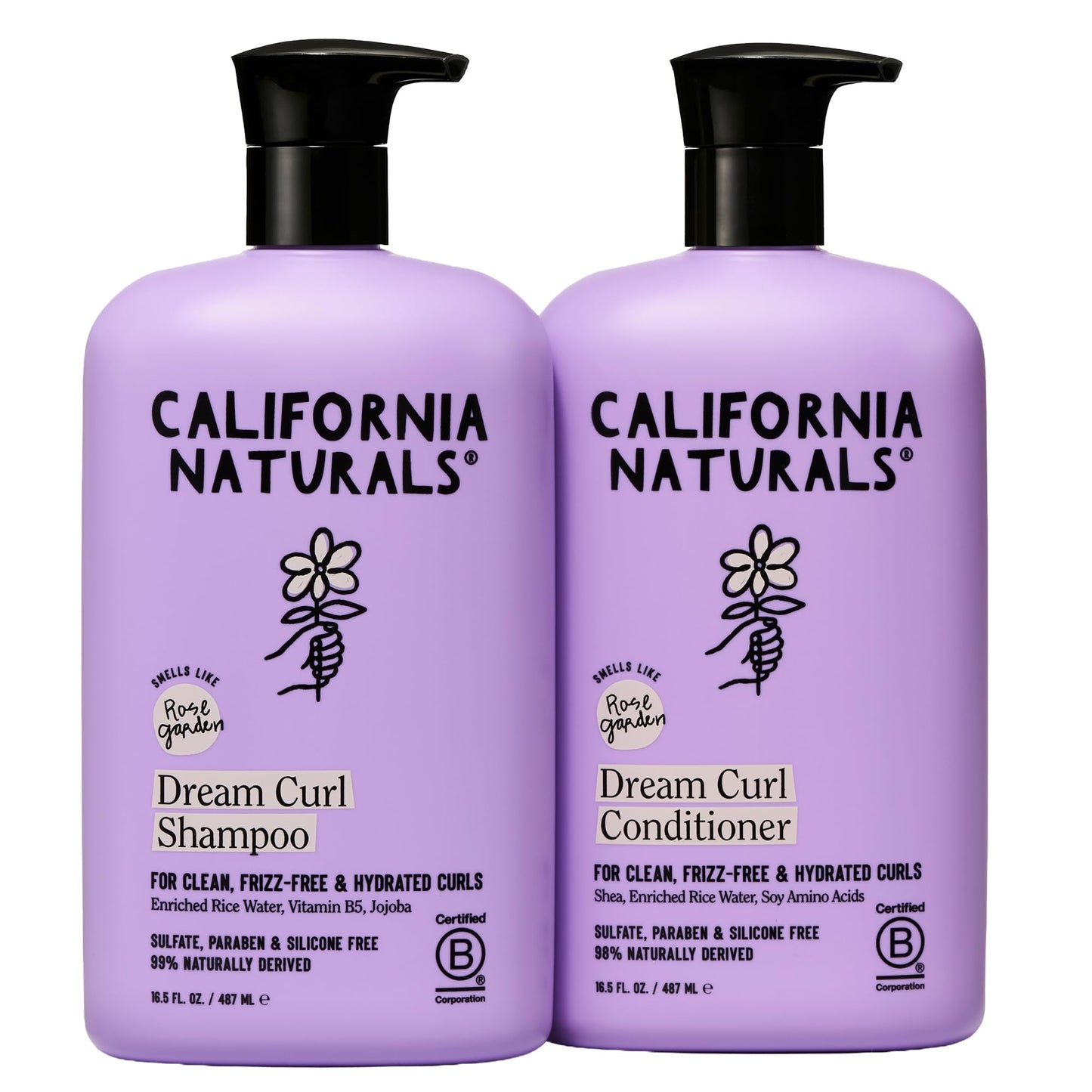 California Naturals Dream Curl Shampoo & Conditioner Set | Hydrating Curl Care for Soft, Frizz-Free Curls