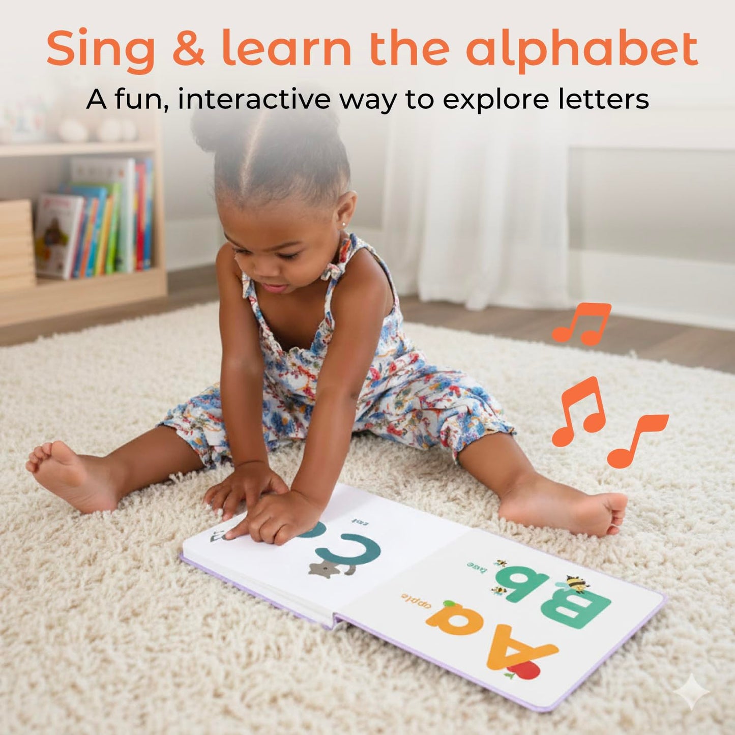 Cali's Books Alphabet Book for Toddlers 1-3 — Interactive ABC Song Toy