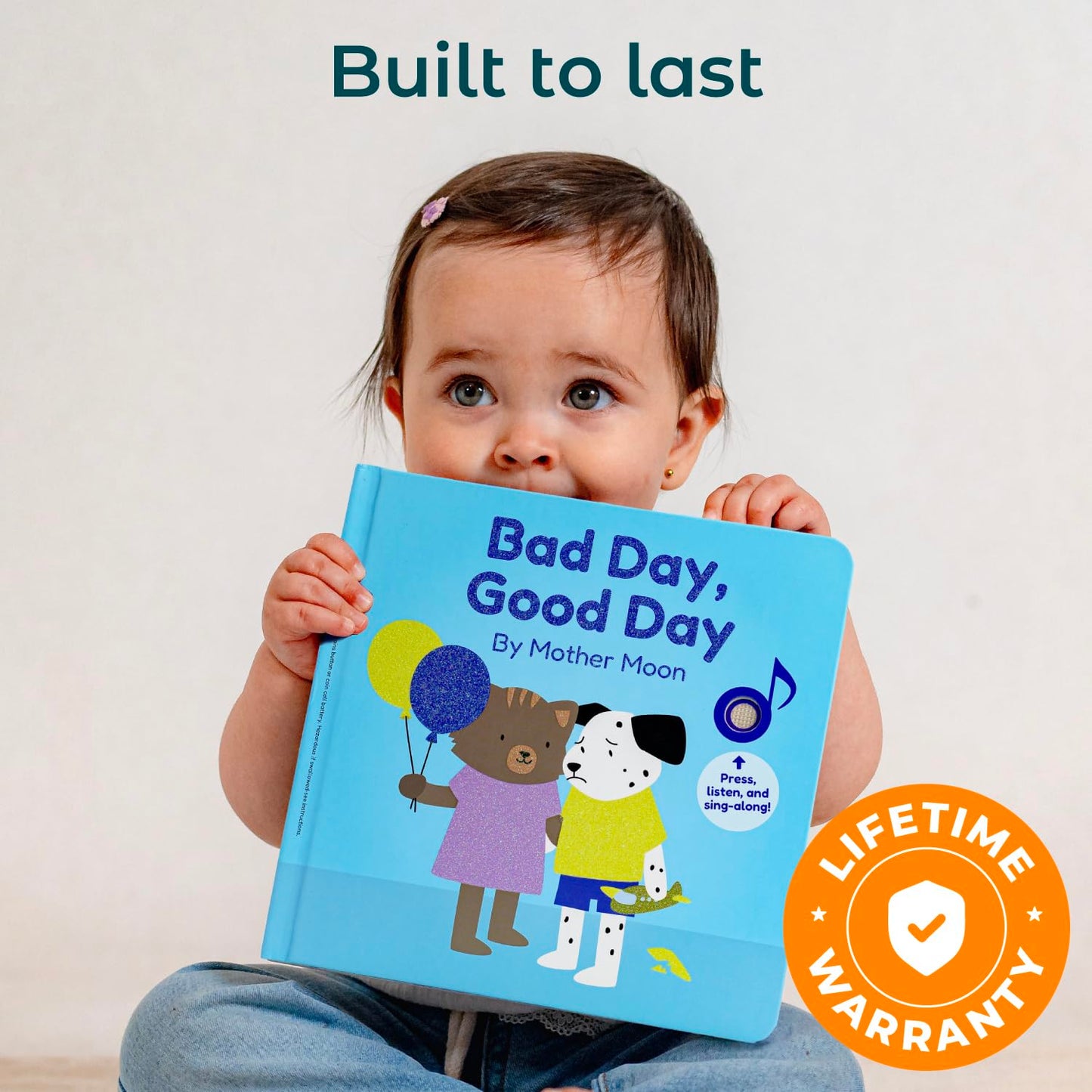 Cali's Books Bad Day, Good Day – Interactive Emotions Book for Toddlers 1-3 by Mother Moon | Musical Feelings & Montessori Learning