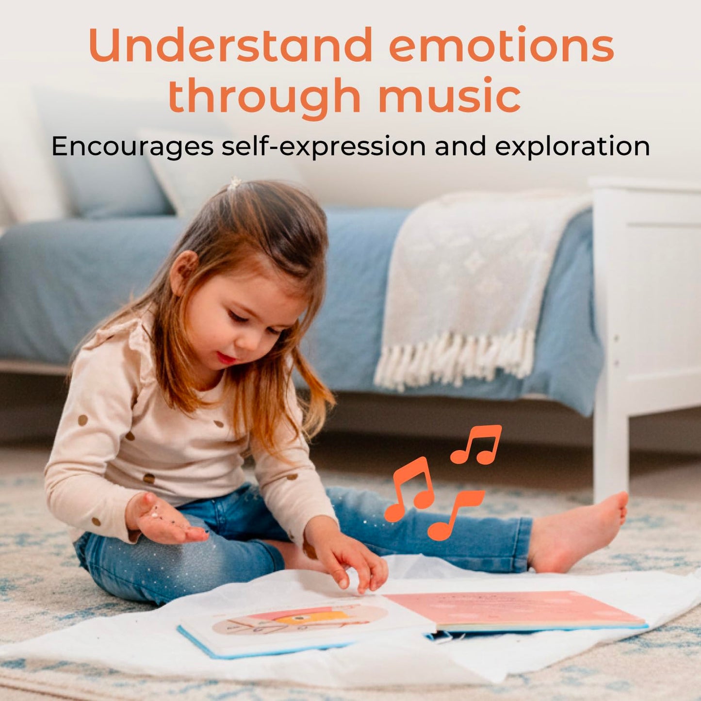 Cali's Books Bad Day, Good Day – Interactive Emotions Book for Toddlers 1-3 by Mother Moon | Musical Feelings & Montessori Learning