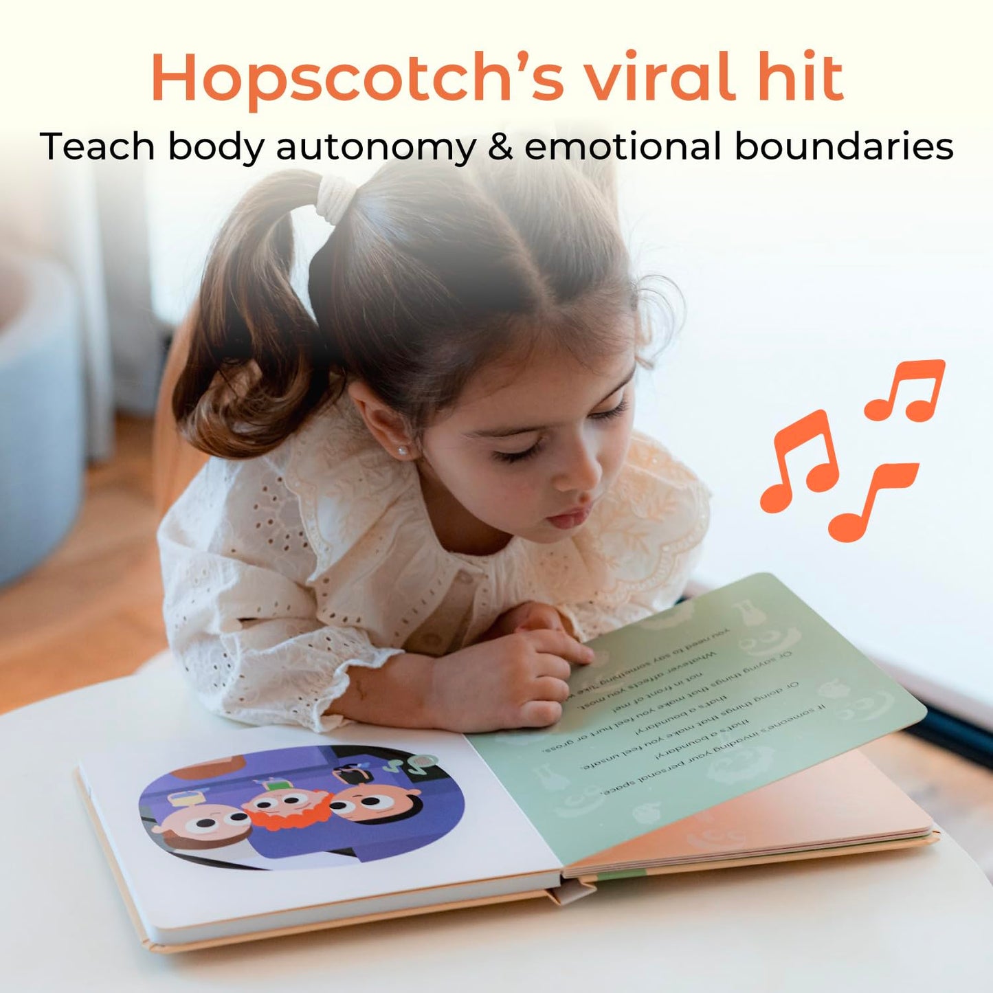 Cali's Books The Boundaries Song by Hopscotch – Feelings Musical Book for Toddlers 1-3