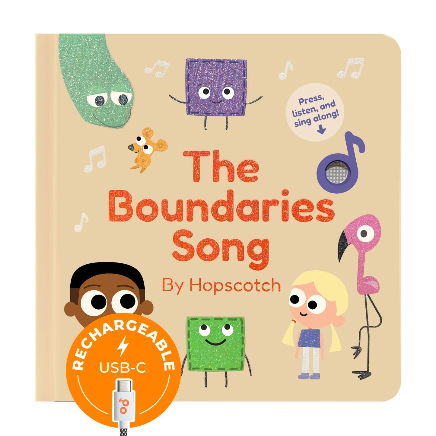 Cali's Books The Boundaries Song by Hopscotch – Feelings Musical Book for Toddlers 1-3