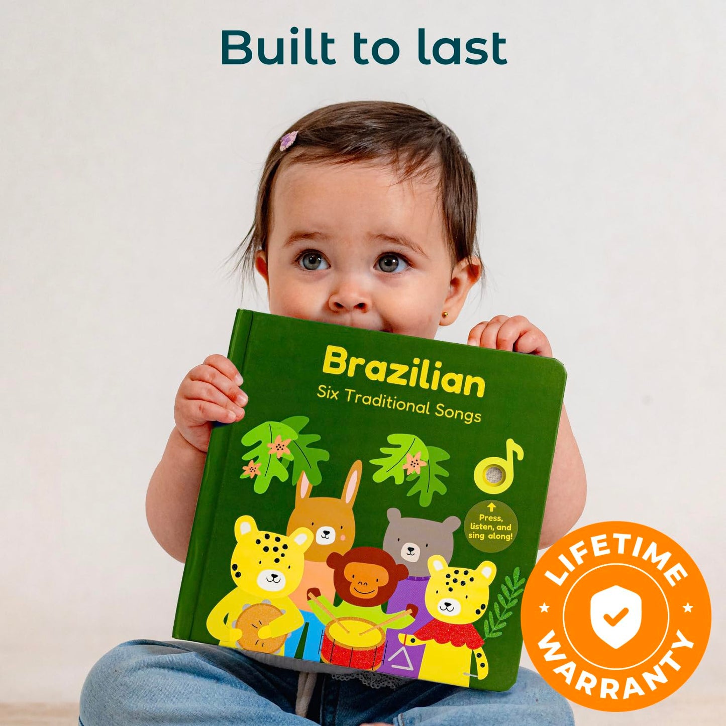 Cali's Books Brazilian Nursery Rhymes Book – Portuguese Sound Book for Toddlers 1-3 | Bilingual Lyrics & Translations