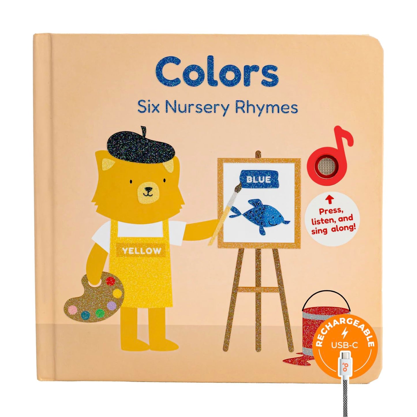 Cali's Books Colors Book for Toddlers 1-3 – Musical Interactive Baby Sound Book