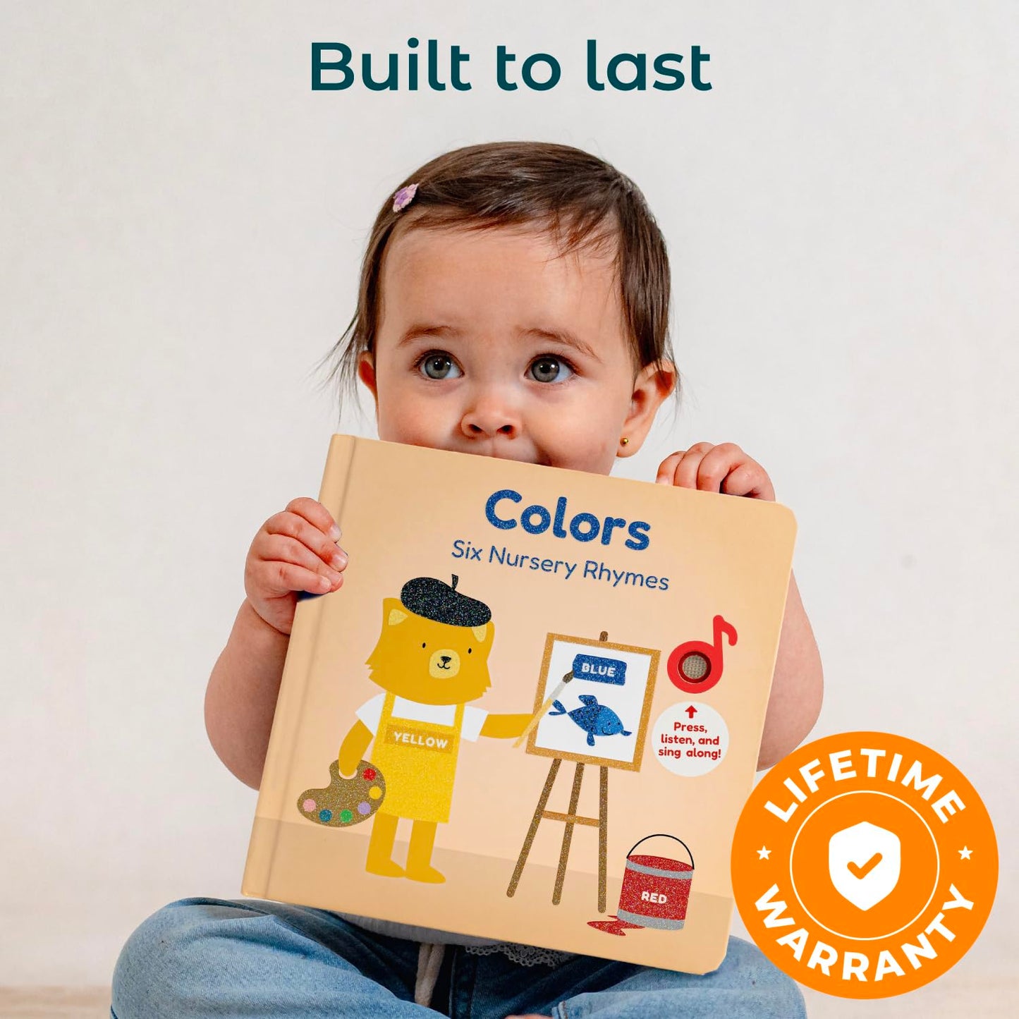 Cali's Books Colors Book for Toddlers 1-3 – Musical Interactive Baby Sound Book