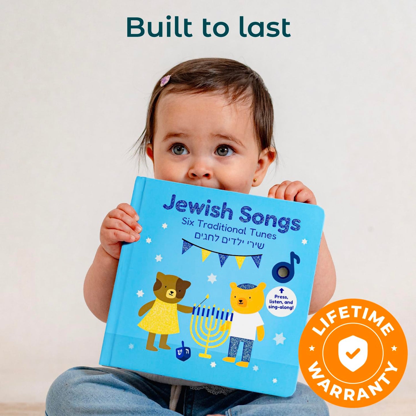 Cali's Books Jewish Sound Book – Hanukkah for Children with Hebrew Songs (Shabbat, Rosh Hashanah, Purim, Passover)