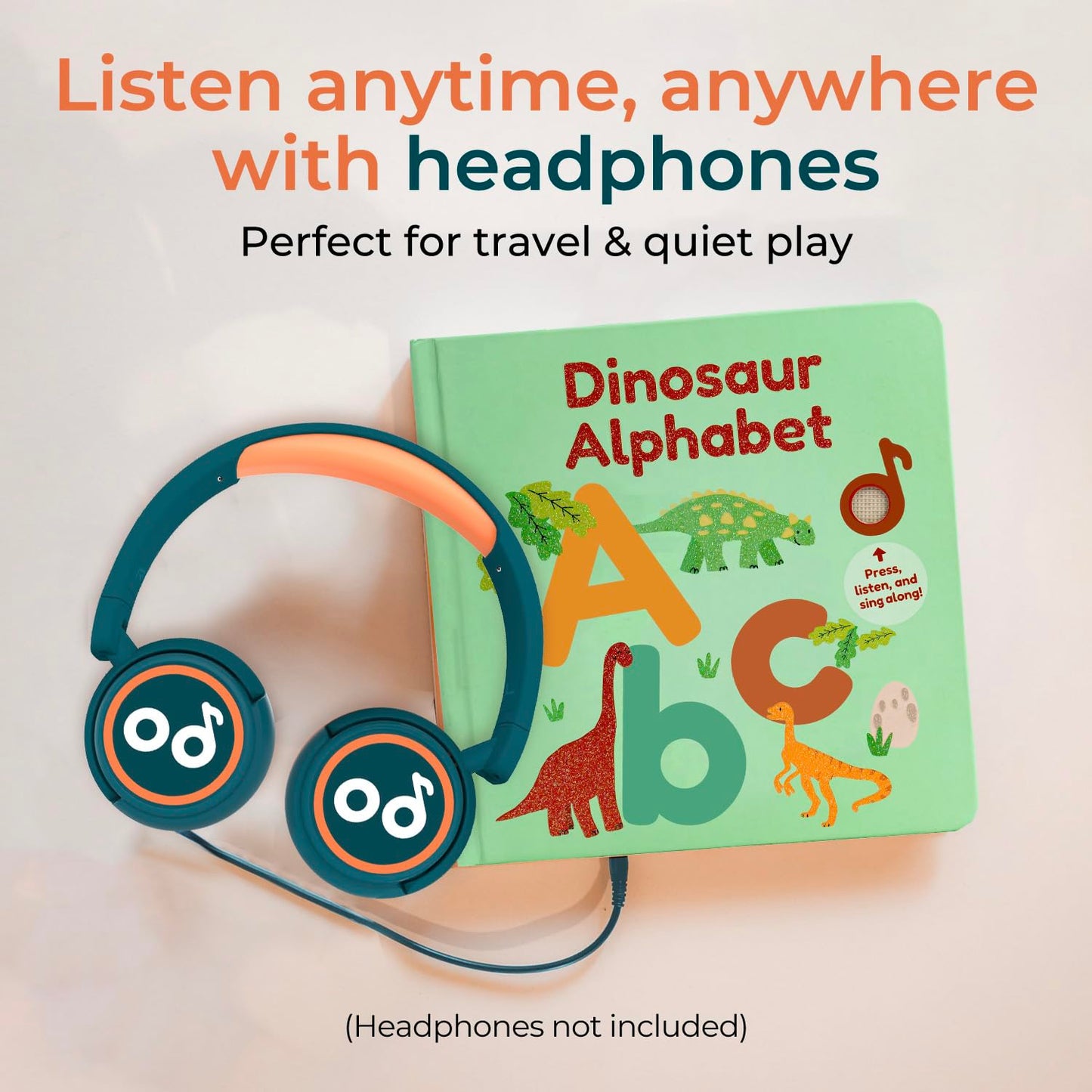 Cali's Books Dinosaur Alphabet Book for Toddlers 1-3 | Interactive Dino ABC Sound Book