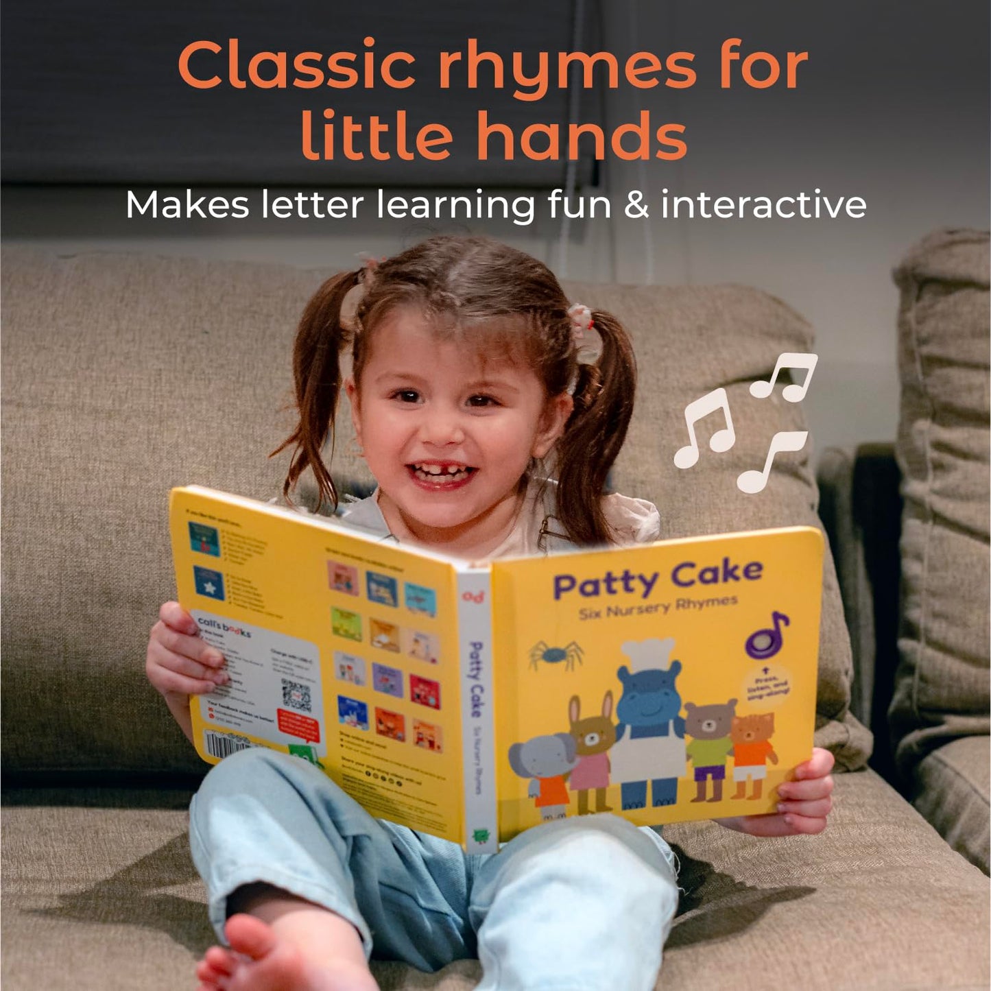 Cali's Books Patty Cake Nursery Rhymes — Interactive Sound Book for Toddlers 1–3