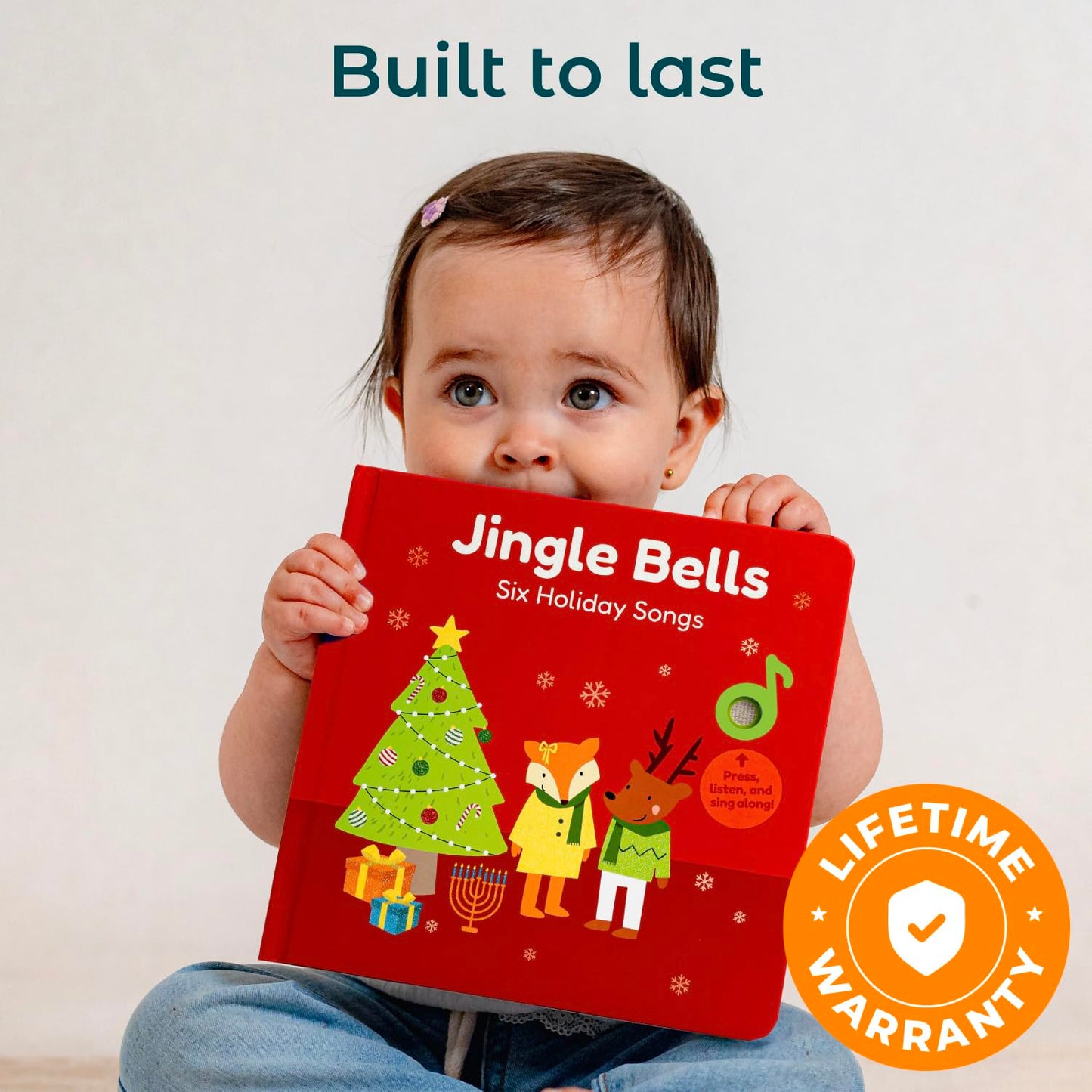 Cali's Books Jingle Bells USB-C Musical Book for Toddlers (1-3)