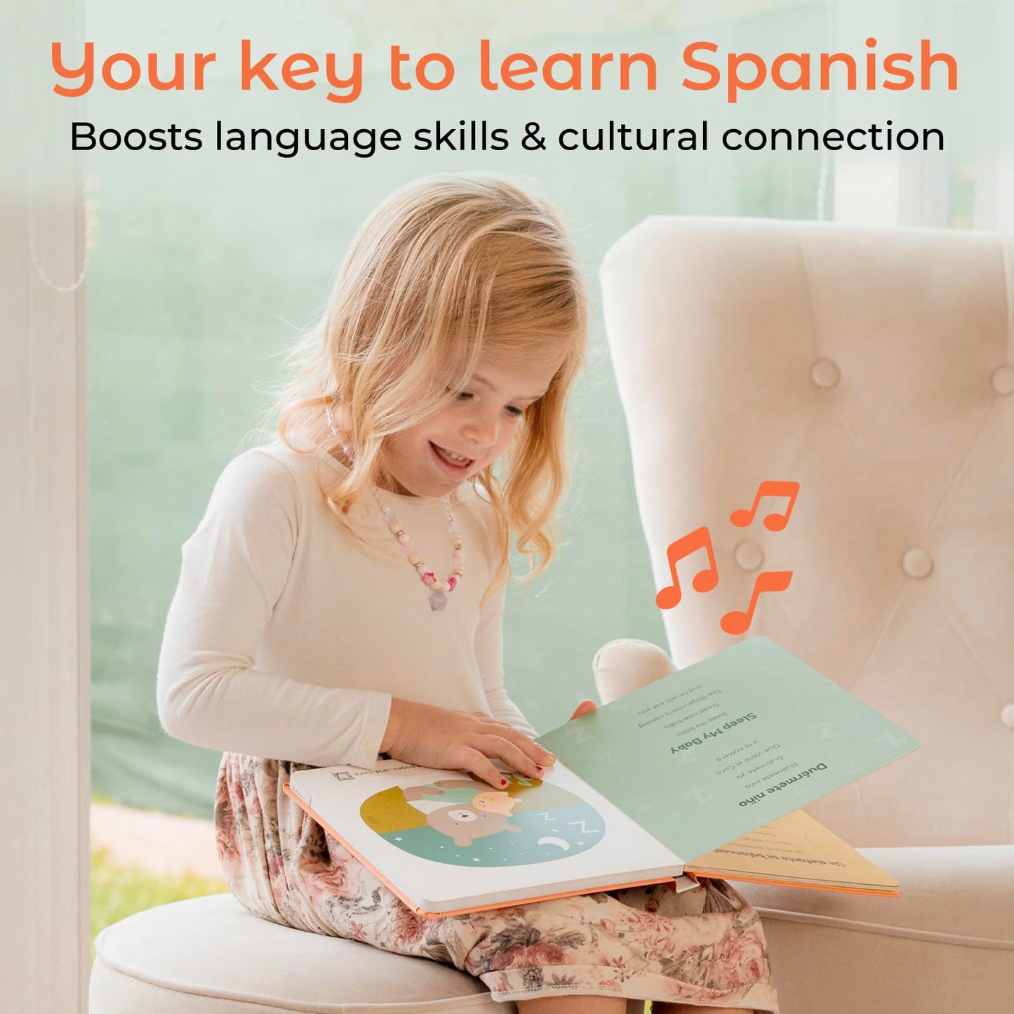 Cali's Books Spanish Book for Toddlers 1-3 – Musical Interactive Bilingual Sound Book