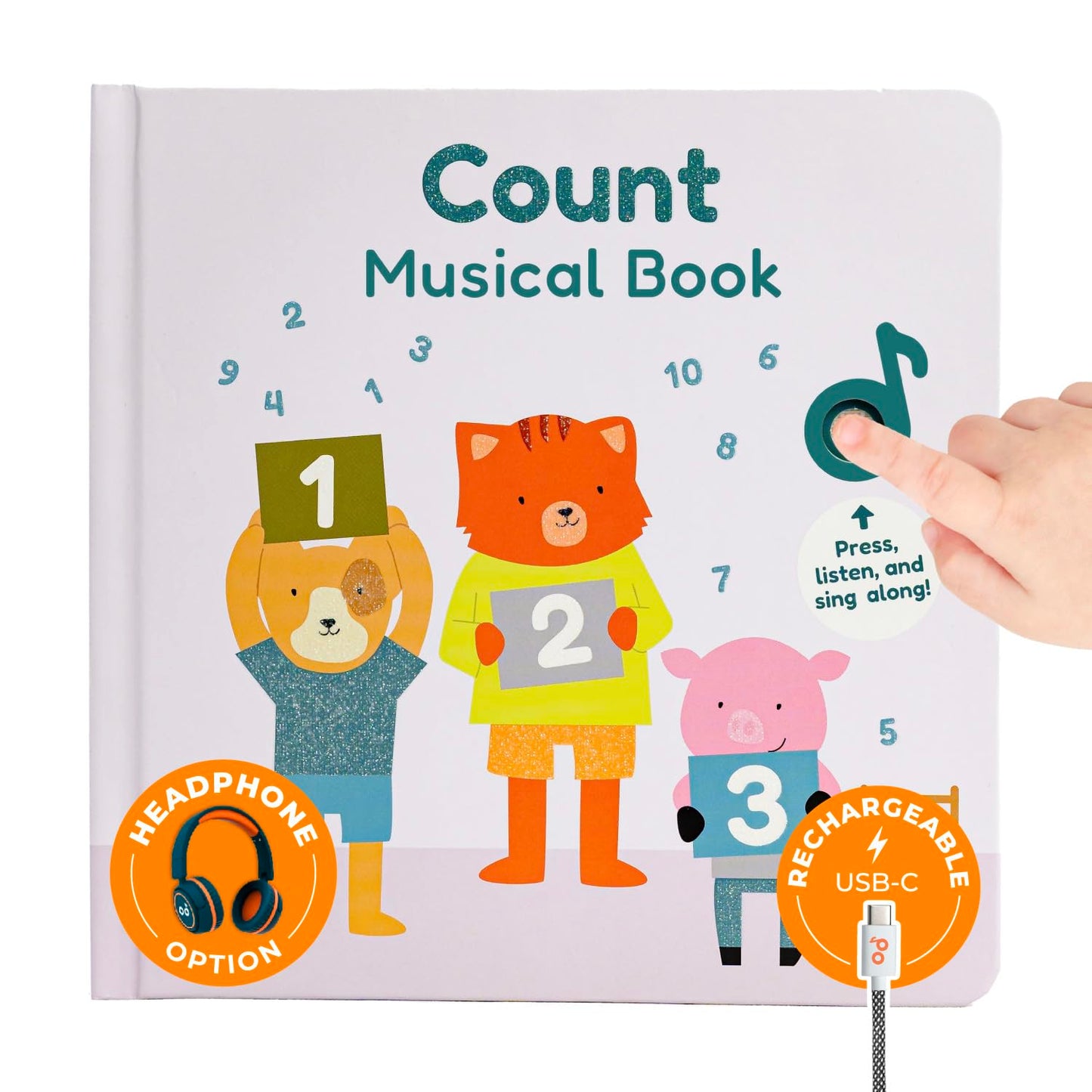Cali's Books Number Book for Toddlers 1-3 – Learn to Count with Musical Stories